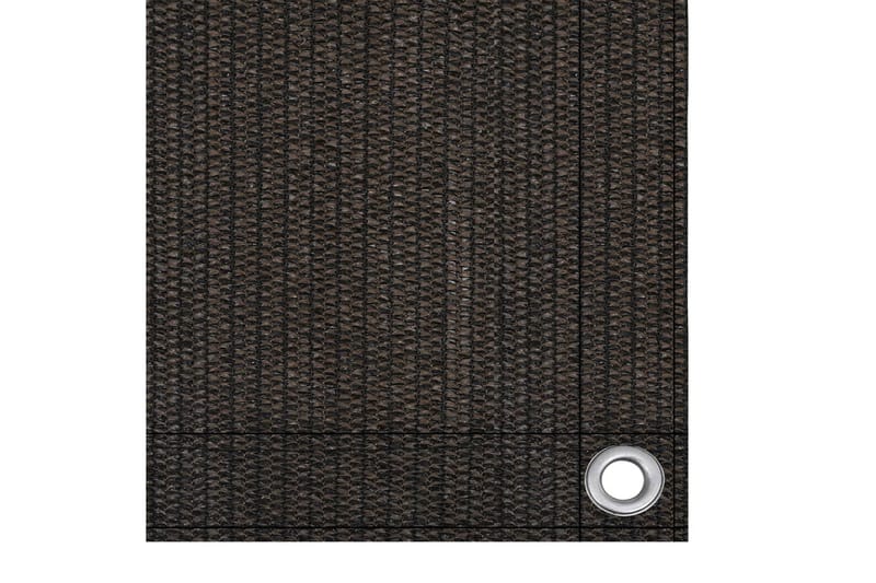 Balkongskjerm brun 75x400 cm HDPE - Brun - Balkongbeskyttelse