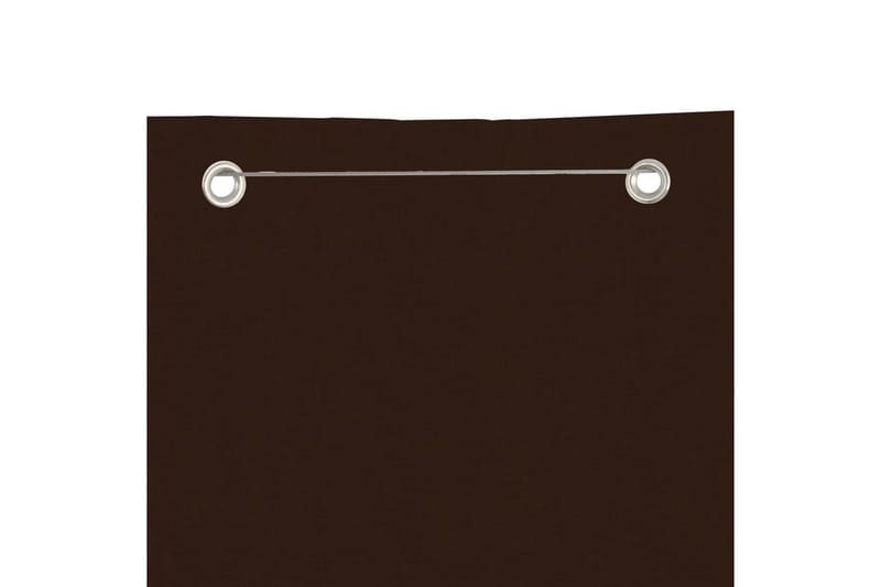 Balkongskjerm brun 80x240 cm oxfordstoff - Brun - Hagemøbler - Balkong - Sikkerhet & vindbeskyttelse balkong - Balkongbeskyttelse