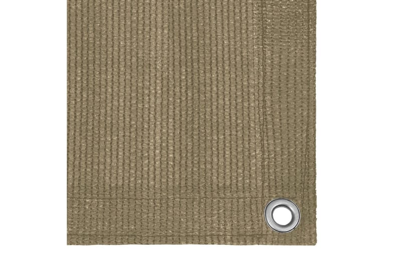 Balkongskjerm gråbrun 120x500 cm HDPE - Taupe - Hagemøbler - Balkong - Sikkerhet & vindbeskyttelse balkong - Balkongbeskyttelse