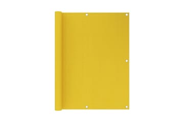 Balkongskjerm gul 120x400 cm HDPE - Gul - Hagemøbler - Balkong - Sikkerhet & vindbeskyttelse balkong - Balkongbeskyttelse