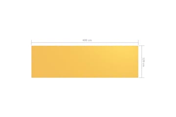 Balkongskjerm gul 120x400 cm oxfordstoff - Gul - Hagemøbler - Balkong - Sikkerhet & vindbeskyttelse balkong - Balkongbeskyttelse