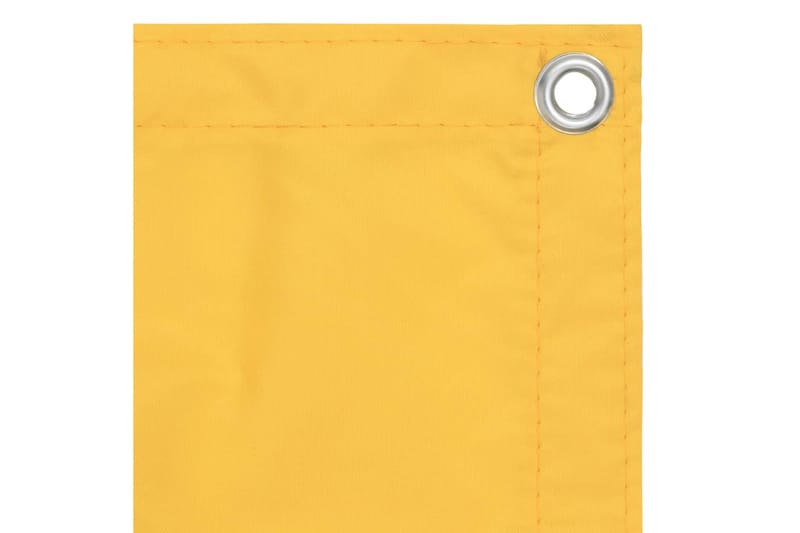 Balkongskjerm gul 75x300 cm oxfordstoff - Gul - Balkongbeskyttelse