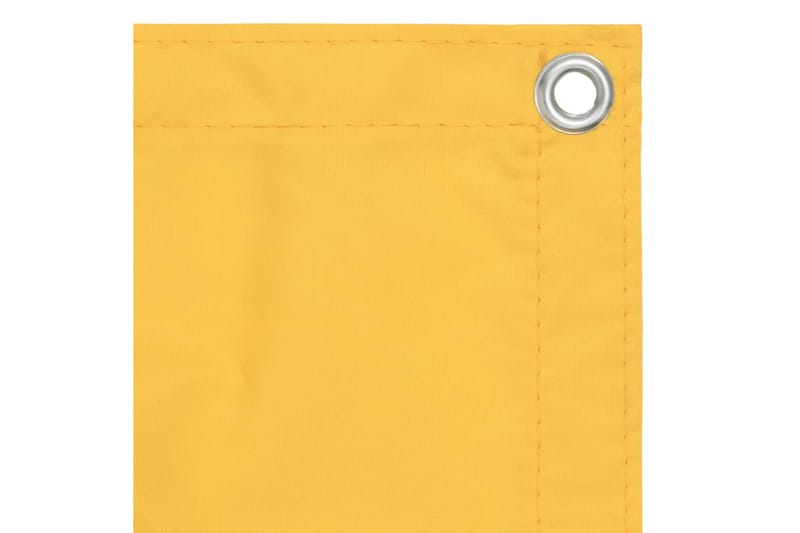 Balkongskjerm gul 90x300 cm oxfordstoff - Gul - Hagemøbler - Balkong - Sikkerhet & vindbeskyttelse balkong - Balkongbeskyttelse