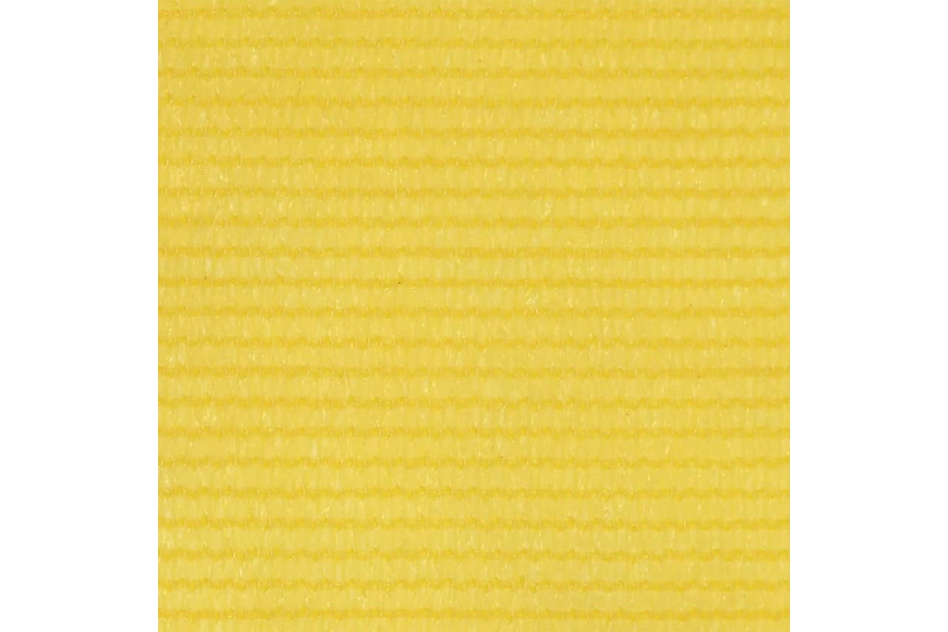 Balkongskjerm gul 90x600 cm HDPE - Gul - Hagemøbler - Balkong - Sikkerhet & vindbeskyttelse balkong - Balkongbeskyttelse
