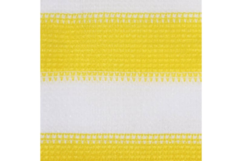 Balkongskjerm gul og hvit 75x300 cm HDPE - Flerfarget - Balkongbeskyttelse