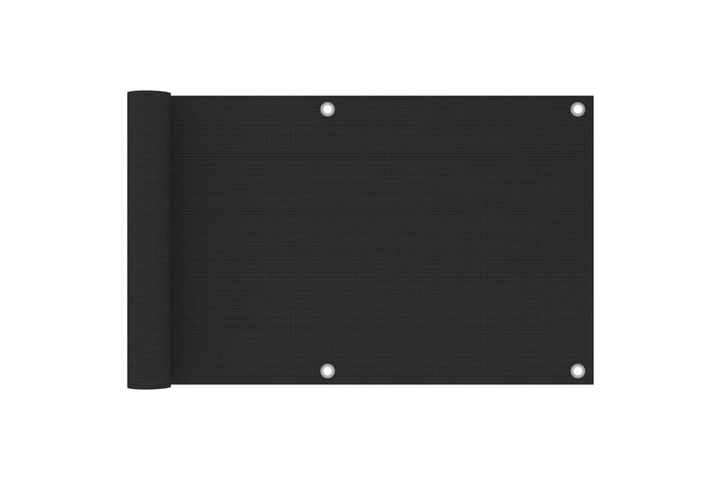 Balkongskjerm HDPE 75x500 cm antrasitt - Antrasittgrå - Hagemøbler - Balkong - Sikkerhet & vindbeskyttelse balkong - Balkongbeskyttelse