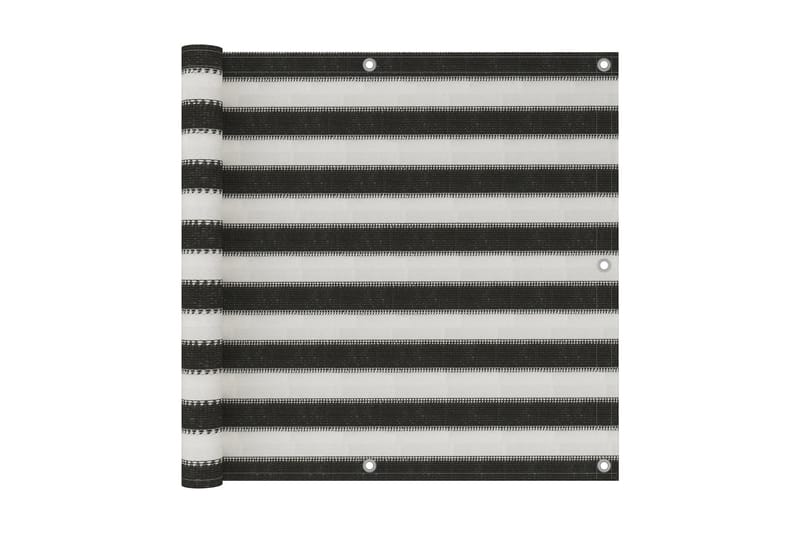 Balkongskjerm HDPE 90x300 cm antrasitt og hvit - Antrasittgrå - Hagemøbler - Balkong - Sikkerhet & vindbeskyttelse balkong - Balkongbeskyttelse