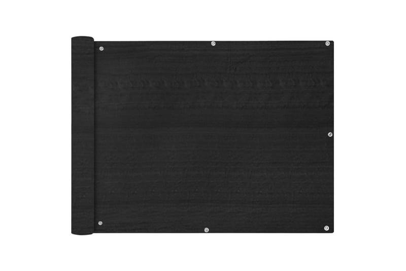Balkongskjerm HDPE 90x400 cm Antrasitt - Hagemøbler - Balkong - Sikkerhet & vindbeskyttelse balkong - Balkongbeskyttelse