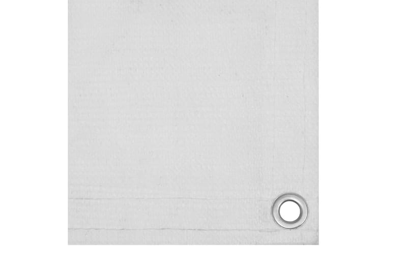 Balkongskjerm hvit 120x600 cm HDPE - Hvit - Balkongbeskyttelse