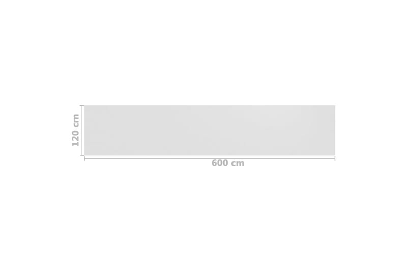 Balkongskjerm hvit 120x600 cm HDPE - Hvit - Hagemøbler - Balkong - Sikkerhet & vindbeskyttelse balkong - Balkongbeskyttelse