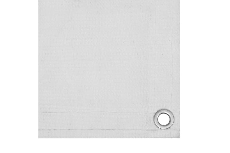 Balkongskjerm hvit 75x500 cm HDPE - Hvit - Hagemøbler - Balkong - Sikkerhet & vindbeskyttelse balkong - Balkongbeskyttelse