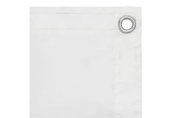 Balkongskjerm hvit 75x500 cm oxfordstoff - Hvit - Hagemøbler - Balkong - Sikkerhet & vindbeskyttelse balkong - Balkongbeskyttelse