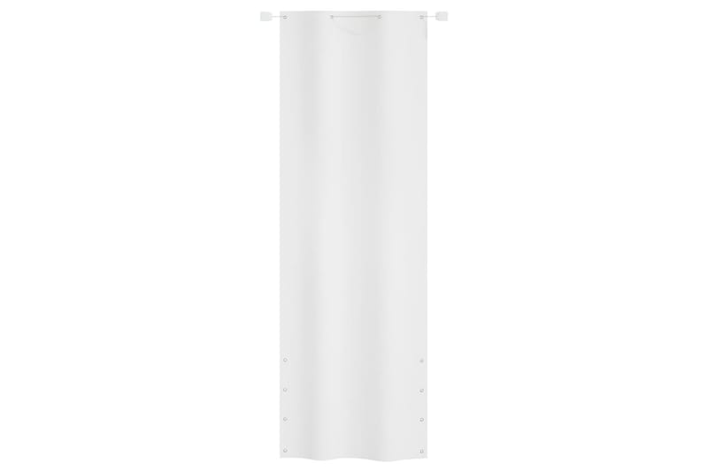 Balkongskjerm hvit 80x240 cm oxfordstoff - Hvit - Balkongbeskyttelse