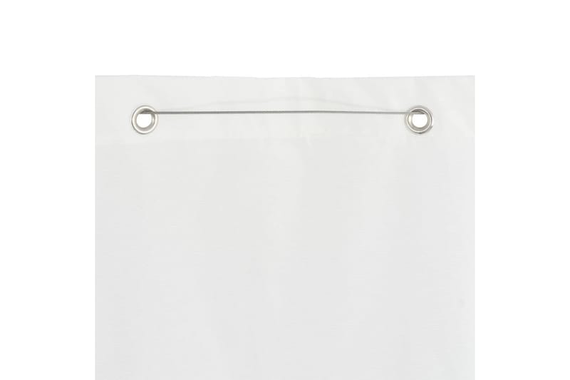 Balkongskjerm hvit 80x240 cm oxfordstoff - Hvit - Balkongbeskyttelse