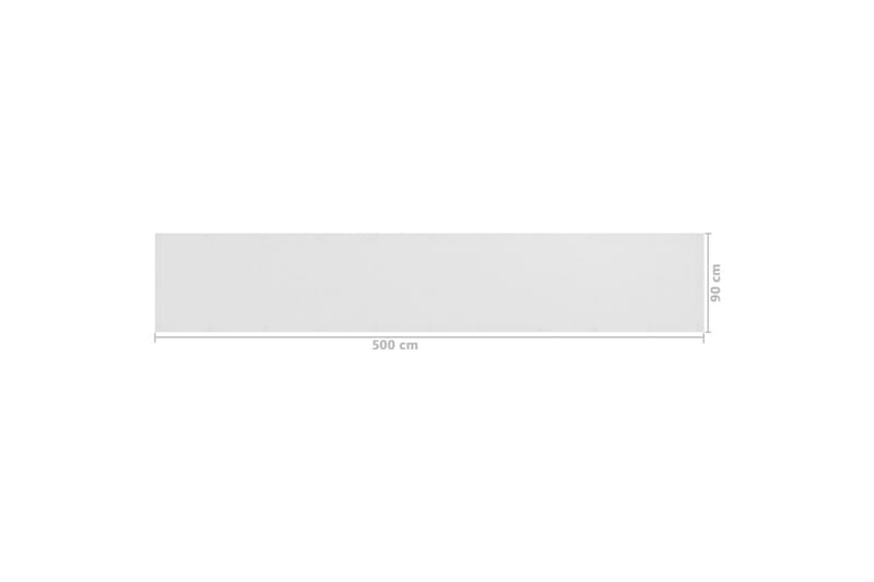 Balkongskjerm hvit 90x500 cm HDPE - Hvit - Hagemøbler - Balkong - Sikkerhet & vindbeskyttelse balkong - Balkongbeskyttelse