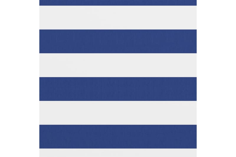 Balkongskjerm hvit og blå 120x300 cm oxfordstoff - Flerfarget - Balkongbeskyttelse