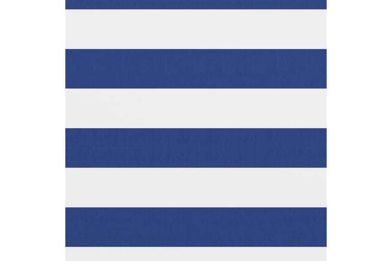 Balkongskjerm hvit og blå 75x600 cm oxfordstoff - Flerfarget - Hagemøbler - Balkong - Sikkerhet & vindbeskyttelse balkong - Balkongbeskyttelse
