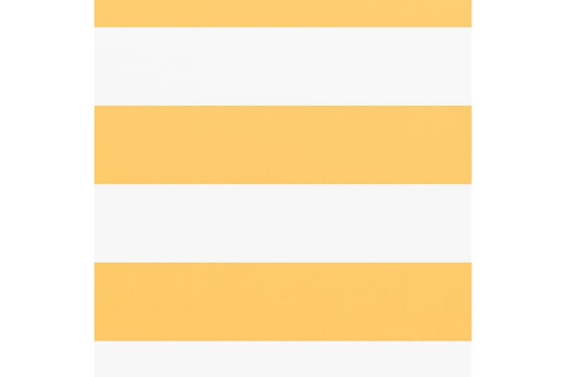Balkongskjerm hvit og gul 90x400 cm oxfordstoff - Flerfarget - Balkongbeskyttelse