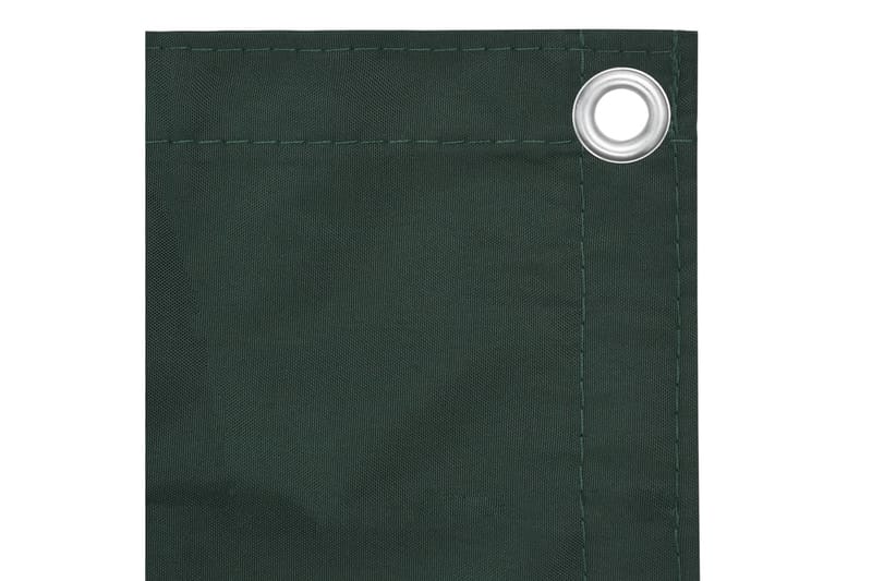 Balkongskjerm mørkegrønn 75x500 cm oxfordstoff - Grønn - Balkongbeskyttelse