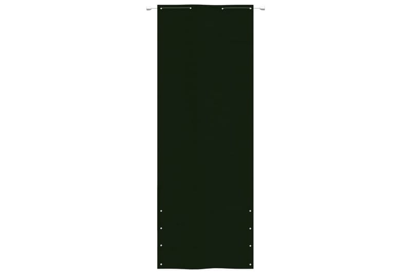 Balkongskjerm mørkegrønn 80x240 cm oxfordstoff - grønn - Hagemøbler - Balkong - Sikkerhet & vindbeskyttelse balkong - Balkongbeskyttelse