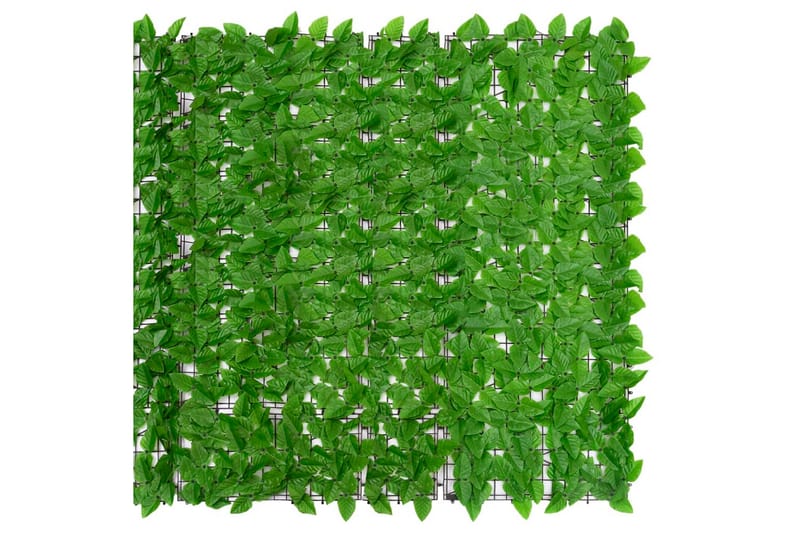 Balkongskjerm med grønne blader 300x150 cm - grønn - Hagemøbler - Balkong - Sikkerhet & vindbeskyttelse balkong - Balkongbeskyttelse