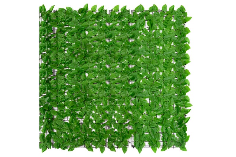 Balkongskjerm med grønne blader 300x150 cm - grønn - Balkongbeskyttelse