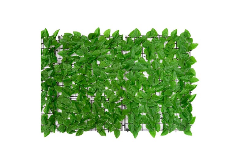 Balkongskjerm med grønne blader 300x75 cm - grønn - Balkongbeskyttelse