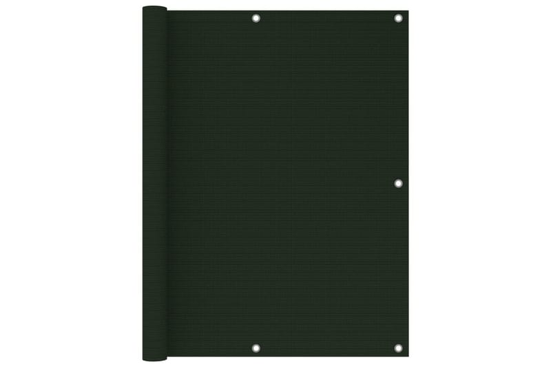 Balkongskjerm mörkegrönn 120x300 cm HDPE - grönn - Hagemøbler - Balkong - Sikkerhet & vindbeskyttelse balkong - Balkongbeskyttelse