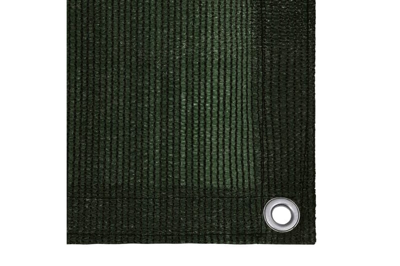 Balkongskjerm mörkegrönn 90x400 cm HDPE - grönn - Balkongbeskyttelse