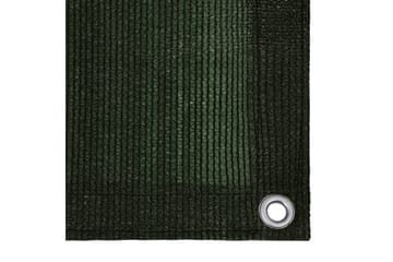 Balkongskjerm mörkegrönn 90x500 cm HDPE - grönn - Hagemøbler - Balkong - Sikkerhet & vindbeskyttelse balkong - Balkongbeskyttelse