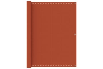 Balkongskjerm oransje 120x500 cm HDPE - Oransj - Hagemøbler - Balkong - Sikkerhet & vindbeskyttelse balkong - Balkongbeskyttelse