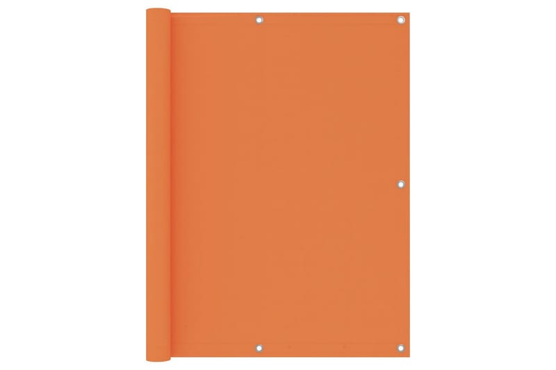 Balkongskjerm oransje 120x600 cm oxfordstoff - Oransj - Hagemøbler - Balkong - Sikkerhet & vindbeskyttelse balkong - Balkongbeskyttelse