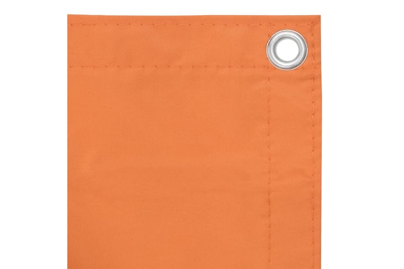 Balkongskjerm oransje 75x400 cm oxfordstoff - Oransj - Hagemøbler - Balkong - Sikkerhet & vindbeskyttelse balkong - Balkongbeskyttelse