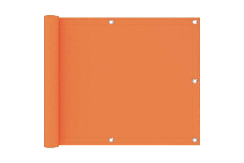 Balkongskjerm oransje 75x500 cm oxfordstoff - Oransj - Hagemøbler - Balkong - Sikkerhet & vindbeskyttelse balkong - Balkongbeskyttelse
