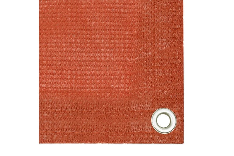Balkongskjerm oransje 75x600 cm HDPE - Oransj - Hagemøbler - Balkong - Sikkerhet & vindbeskyttelse balkong - Balkongbeskyttelse