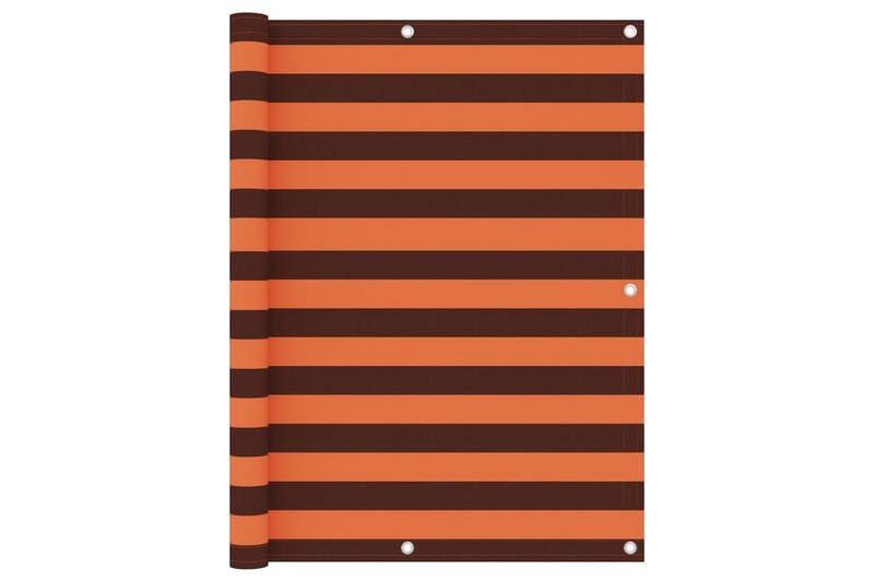 Balkongskjerm oransje og brun 120x500 cm oxfordstoff - Flerfarget - Balkongbeskyttelse