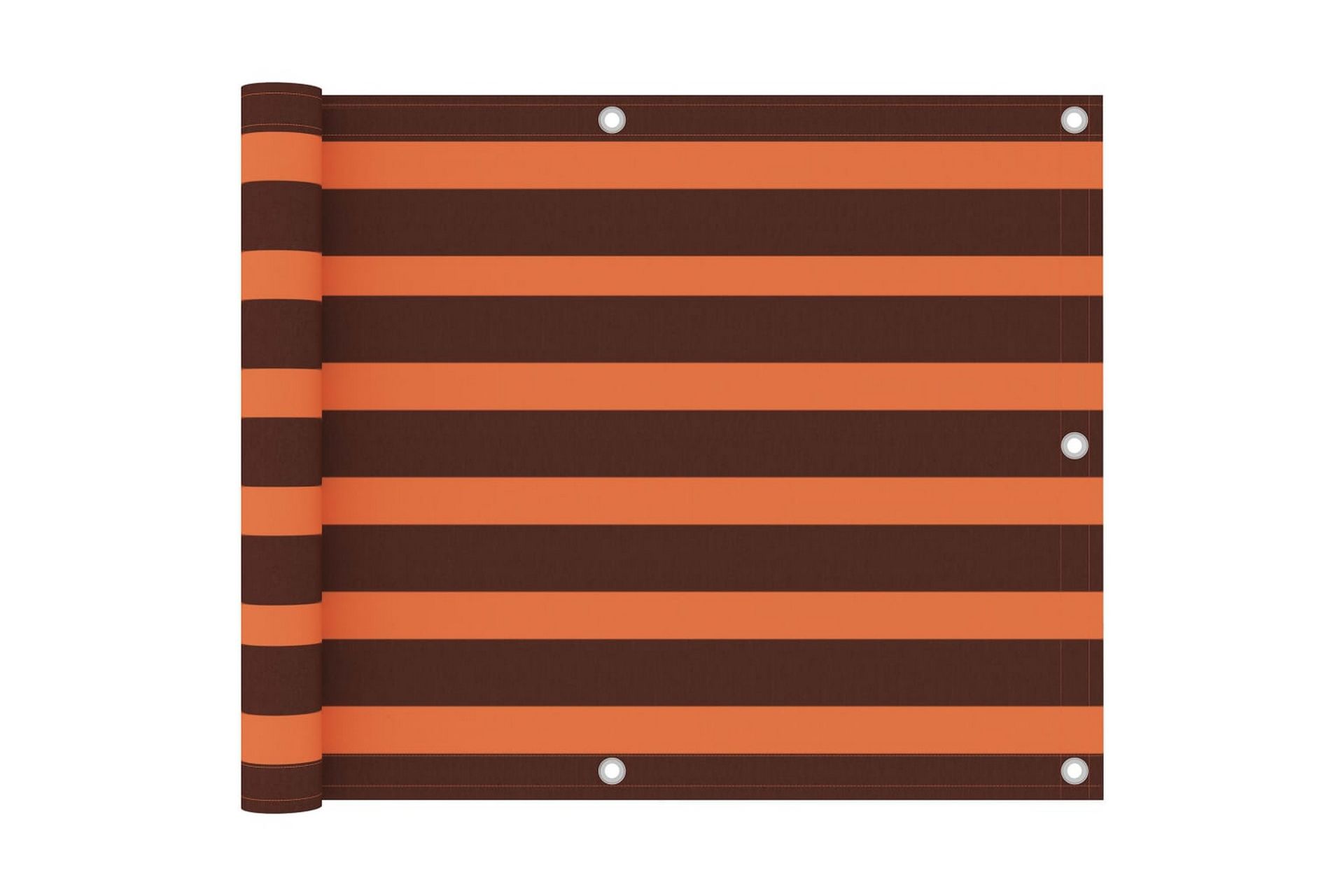 Balkongskjerm oransje og brun 75x400 cm oxfordstoff - Flerfarget - Hagemøbler - Balkong - Sikkerhet & vindbeskyttelse balkong - Balkongbeskyttelse