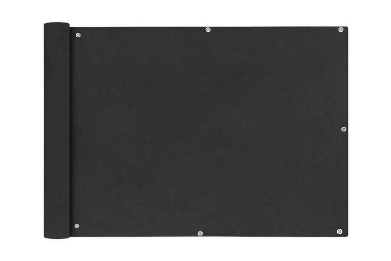 Balkongskjerm Oxfordstoff 75x400 cm Antrasitt - Hagemøbler - Balkong - Sikkerhet & vindbeskyttelse balkong - Balkongbeskyttelse