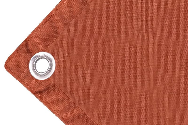 Balkongskjerm Oxfordstoff 75x400 cm Terrakotta - Hagemøbler - Balkong - Sikkerhet & vindbeskyttelse balkong - Balkongbeskyttelse