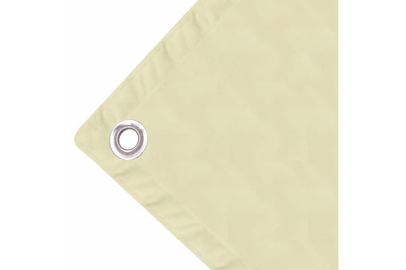 Balkongskjerm Oxfordstoff 75x600 cm Kremhvit - Hagemøbler - Balkong - Sikkerhet & vindbeskyttelse balkong - Balkongbeskyttelse