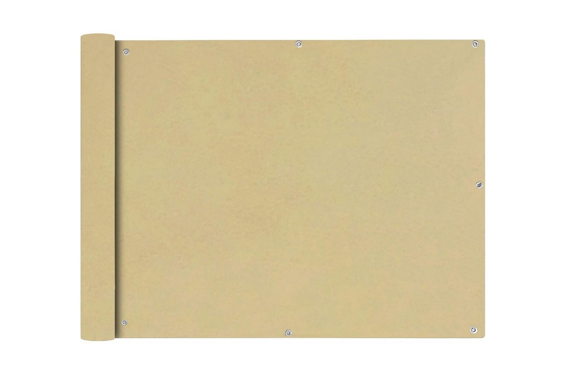 Balkongskjerm Oxfordstoff 90x400 cm Beige - Hagemøbler - Balkong - Sikkerhet & vindbeskyttelse balkong - Balkongbeskyttelse