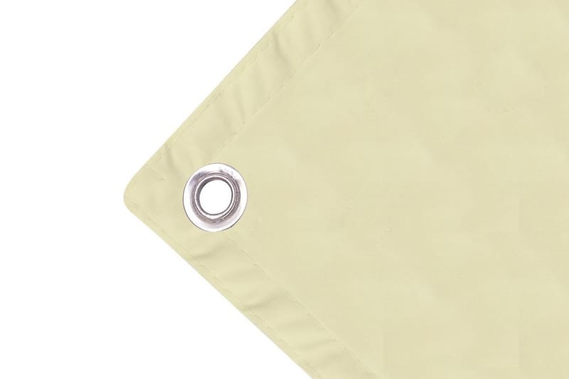 Balkongskjerm Oxfordstoff 90x600 cm Kremhvit - Hagemøbler - Balkong - Sikkerhet & vindbeskyttelse balkong - Balkongbeskyttelse