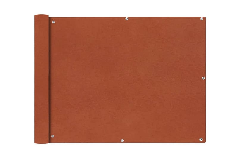Balkongskjerm oxfordstoff 90x600 cm terrakotta - Hagemøbler - Balkong - Sikkerhet & vindbeskyttelse balkong - Balkongbeskyttelse