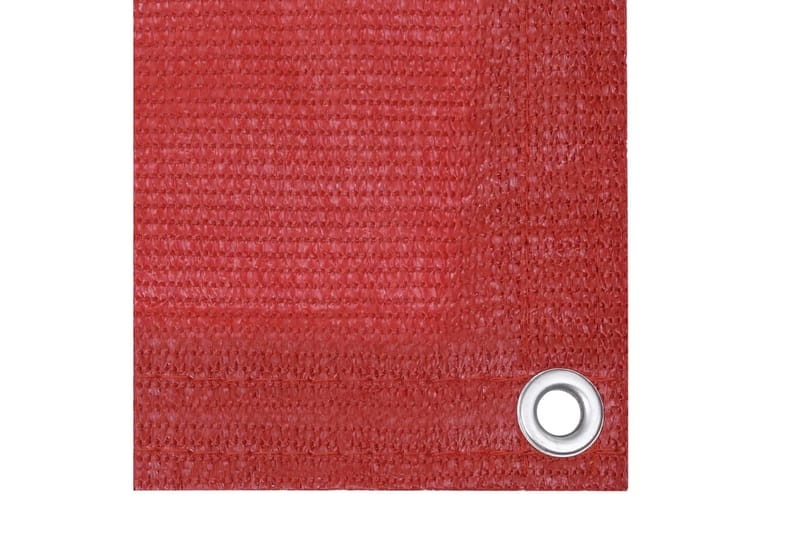 Balkongskjerm rød 120x400 cm HDPE - Rød - Balkongbeskyttelse