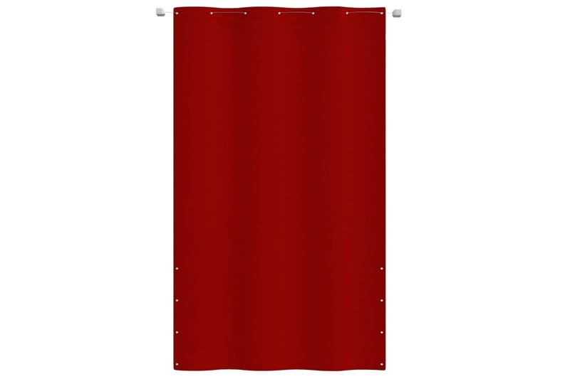 Balkongskjerm rød 140x240 cm oxfordstoff - Rød - Balkongbeskyttelse