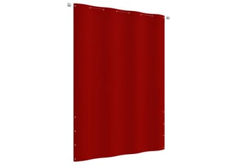 Balkongskjerm rød 160x240 cm oxfordstoff - Rød - Hagemøbler - Balkong - Sikkerhet & vindbeskyttelse balkong - Balkongbeskyttelse
