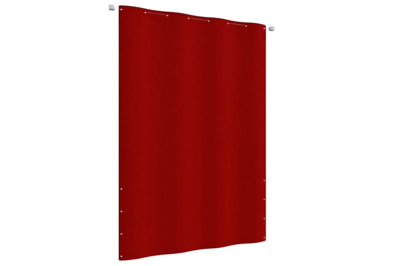 Balkongskjerm rød 160x240 cm oxfordstoff - Rød - Balkongbeskyttelse