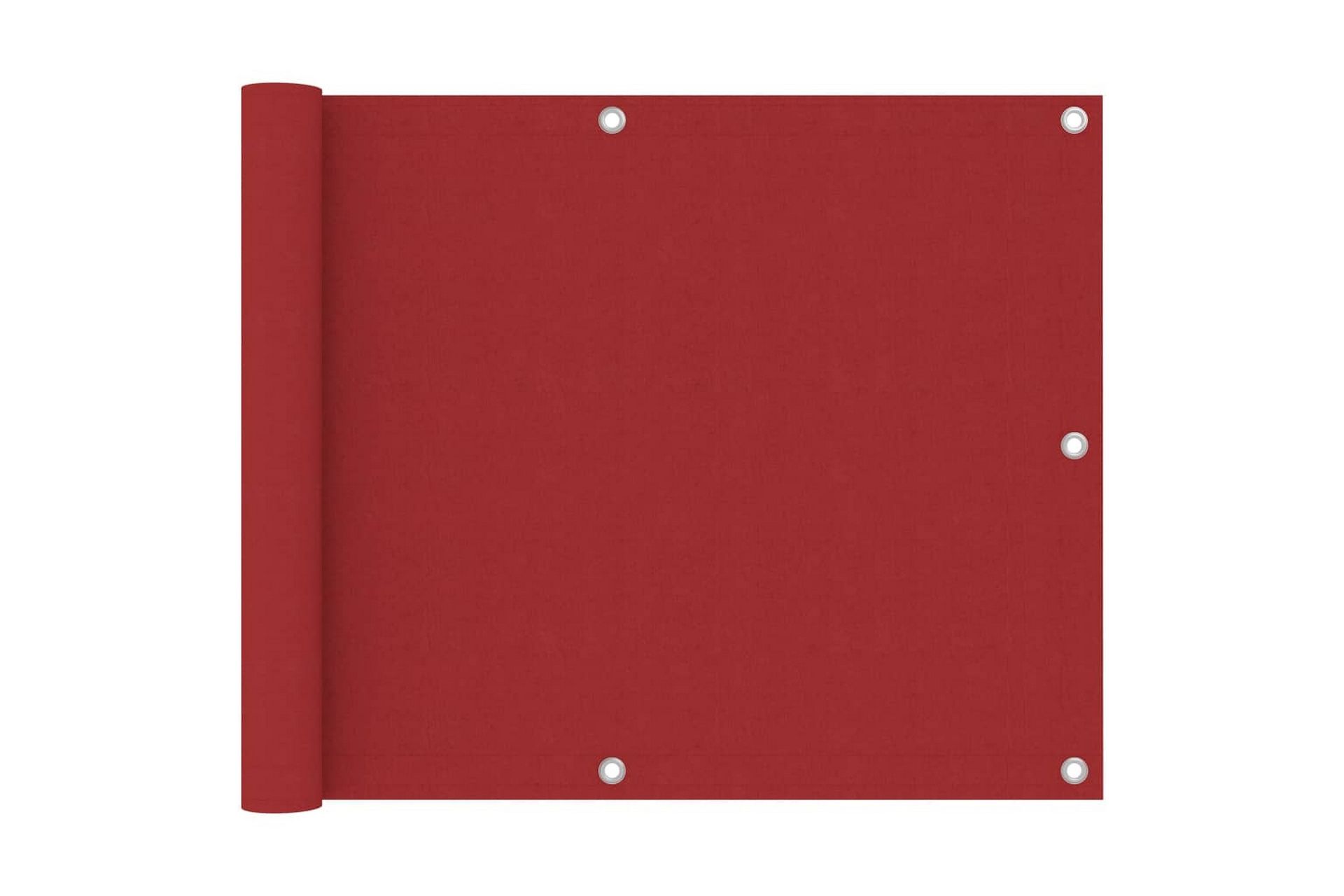 Balkongskjerm rød 75x300 cm oxfordstoff - Rød - Hagemøbler - Balkong - Sikkerhet & vindbeskyttelse balkong - Balkongbeskyttelse