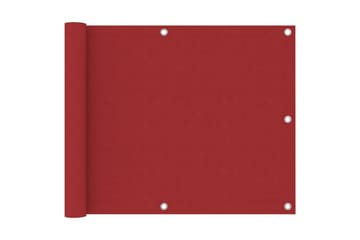Balkongskjerm rød 75x300 cm oxfordstoff - Rød - Hagemøbler - Balkong - Sikkerhet & vindbeskyttelse balkong - Balkongbeskyttelse
