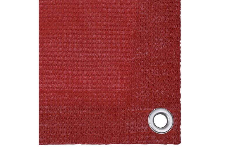 Balkongskjerm rød 75x400 cm HDPE - Rød - Balkongbeskyttelse
